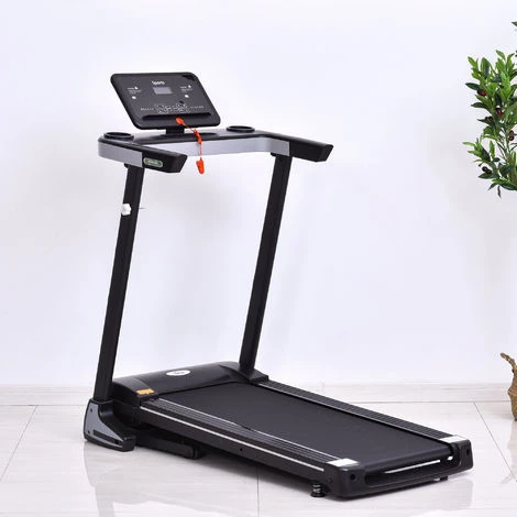 HOMCOM Tapis électrique De Course Pliable 1-12 Km/h 500 W écran LCD 12 Programmes Noir 4 HOMCOM Tapis électrique De Course Pliable 1-12 Km/h 500 W écran LCD 12 Programmes Noir – Image 2