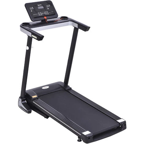 HOMCOM Tapis électrique De Course Pliable 1-12 Km/h 500 W écran LCD 12 Programmes Noir 7 HOMCOM Tapis électrique De Course Pliable 1-12 Km/h 500 W écran LCD 12 Programmes Noir – Image 5