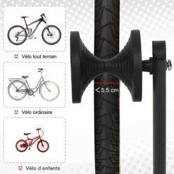 HOMCOM Râtelier Vélo Range Vélo Pliable Métal Noir Dim. 39L X 35l X 45,5H Cm 11 HOMCOM Râtelier Vélo Range Vélo Pliable Métal Noir Dim. 39L X 35l X 45,5H Cm -France HOMCOM Soldes 2022 23980629 5