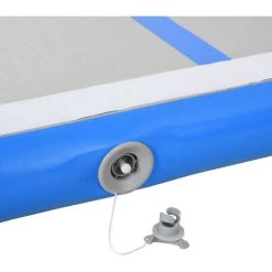 HOMCOM Airtrack Tapis De Gymnastique Gonflable Tapis De Tumbling Entraînement Avec Pompe à Air électrique Dim. 300L X 100l X 10H Cm Tissu Stratifié PVC Bleu -France HOMCOM Soldes 2022 24119843 5