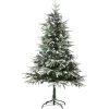 HOMCOM Sapin De Noël Artificiel Enneigé Ø 75 X 150H Cm 451 Branches épines Imitation Nordmann Grand Réalisme 56 Houx - Vert -France HOMCOM Soldes 2022 24495109 1