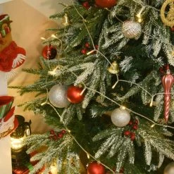 HOMCOM Sapin De Noël Artificiel Enneigé Ø 75 X 150H Cm 451 Branches épines Imitation Nordmann Grand Réalisme 56 Houx - Vert 11 HOMCOM Sapin De Noël Artificiel Enneigé Ø 75 X 150H Cm 451 Branches épines Imitation Nordmann Grand Réalisme 56 Houx - Vert -France HOMCOM Soldes 2022 24495109 5