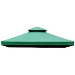 HOMCOM Toile De Rechange Pour Pavillon Tonnelle Tente 3 X 3 M Vert Foncé 8 HOMCOM Toile De Rechange Pour Pavillon Tonnelle Tente 3 X 3 M Vert Foncé -France HOMCOM Soldes 2022 25006881 2