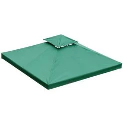 HOMCOM Toile De Rechange Pour Pavillon Tonnelle Tente 3 X 3 M Vert Foncé 10 HOMCOM Toile De Rechange Pour Pavillon Tonnelle Tente 3 X 3 M Vert Foncé -France HOMCOM Soldes 2022 25006881 4