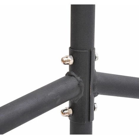 HOMCOM Portant Tringle à Vêtements Acier Charge Max. 140 Kg Dim. 150L X 60l X 170H Cm Noir - Noir 6 HOMCOM Portant Tringle à Vêtements Acier Charge Max. 140 Kg Dim. 150L X 60l X 170H Cm Noir - Noir â Image 4