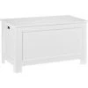 HOMCOM Coffre Malle De Rangement 81L X 40l X 46H Cm MDF Blanc 2 HOMCOM Coffre Malle De Rangement 81L X 40l X 46H Cm MDF Blanc -France HOMCOM Soldes 2022 25007168 1