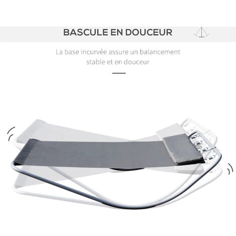 HOMCOM Bain De Soleil Transat De Jardin Bascule 2 Personnes Hamac 2,12 X 1,75 X 0,6 M Gris - Gris 7 HOMCOM Bain De Soleil Transat De Jardin Bascule 2 Personnes Hamac 2,12 X 1,75 X 0,6 M Gris - Gris – Image 5