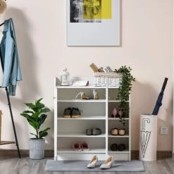 HOMCOM Armoire / Etagere / Meuble A Chaussures Très Pratique En Panneaux De Particules Blanc 11 HOMCOM Armoire / Etagere / Meuble A Chaussures Très Pratique En Panneaux De Particules Blanc -France HOMCOM Soldes 2022 25007536 5