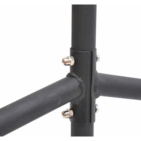 HOMCOM Portant Tringle à Vêtements Acier Charge Max. 140 Kg Dim. 180L X 60l X 170H Cm Noir - Noir 6 HOMCOM Portant Tringle à Vêtements Acier Charge Max. 140 Kg Dim. 180L X 60l X 170H Cm Noir - Noir – Image 4