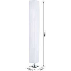 HOMCOM Lampe Lampadaire Colonne Sur Pied Moderne Lumière Tamisée 40 W 14L X 14l X 120H Cm Inox Blanc 9 HOMCOM Lampe Lampadaire Colonne Sur Pied Moderne Lumière Tamisée 40 W 14L X 14l X 120H Cm Inox Blanc -France HOMCOM Soldes 2022 25007771 3