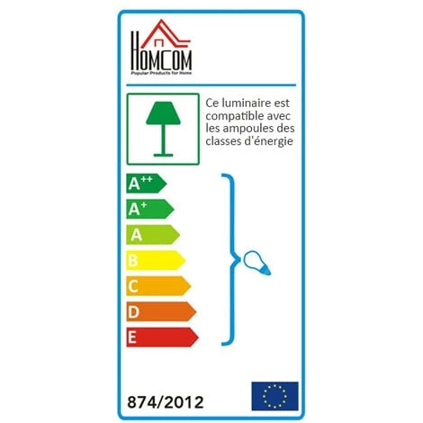 HOMCOM Lampe Lampadaire Colonne Sur Pied Moderne Lumière Tamisée 40 W 14L X 14l X 120H Cm Inox Blanc 6 HOMCOM Lampe Lampadaire Colonne Sur Pied Moderne Lumière Tamisée 40 W 14L X 14l X 120H Cm Inox Blanc – Image 4