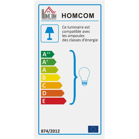 HOMCOM Lampadaire Design Industriel 3 Ampoules Max. 40 W Abat-jour Cage Métal Noir - Noir 6 HOMCOM Lampadaire Design Industriel 3 Ampoules Max. 40 W Abat-jour Cage Métal Noir - Noir – Image 4