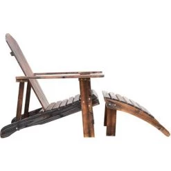 HOMCOM Fauteuil De Jardin Adirondack Chaise Longue Chaise Plage Avec Tabouret Bois De Sapin 9 HOMCOM Fauteuil De Jardin Adirondack Chaise Longue Chaise Plage Avec Tabouret Bois De Sapin -France HOMCOM Soldes 2022 25008656 3