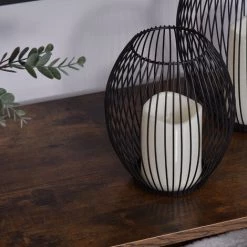 HOMCOM Bibliothèque Style Industriel 3 étagères + Placard 2 Portes Panneaux Particules Aspect Vieux Bois Métal Noir - Marron -France HOMCOM Soldes 2022 25571009 5