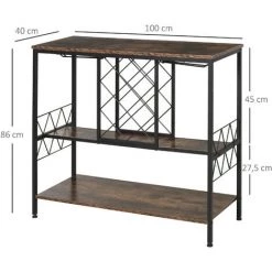 HOMCOM Étagère Style Industriel étagère Porte Bouteilles Casier à Vin 7 Bouteilles Support Verres à Vin Intégré 16 Max. Métal Noir Panneaux Particules Aspect Vieux Bois Veinage 9 HOMCOM Étagère Style Industriel étagère Porte Bouteilles Casier à Vin 7 Bouteilles Support Verres à Vin Intégré 16 Max. Métal Noir Panneaux Particules Aspect Vieux Bois Veinage -France HOMCOM Soldes 2022 26929737 3