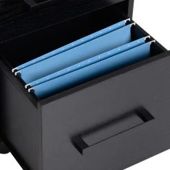 HOMCOM Caisson De Bureau Rangement Bureau Sur Roulettes 3 Tiroirs 1 Verrouillable 1 Trieur à Dossiers MDF Panneaux Particules Noir - Noir 11 HOMCOM Caisson De Bureau Rangement Bureau Sur Roulettes 3 Tiroirs 1 Verrouillable 1 Trieur à Dossiers MDF Panneaux Particules Noir - Noir -France HOMCOM Soldes 2022 27155589 5