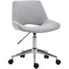 HOMCOM Chaise De Bureau Design Contemporain Hauteur Réglable Pivotant 360° Piètement Chromé Lin Gris Clair - Gris 2 HOMCOM Chaise De Bureau Design Contemporain Hauteur Réglable Pivotant 360° Piètement Chromé Lin Gris Clair - Gris -France HOMCOM Soldes 2022 27491990 1