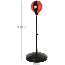 HOMCOM Punching Ball Sur Pied Pour Enfant Hauteur Réglable 78-120 Cm Base De Lestage Paire Gants Inclus Rouge Noir - Rouge 9 HOMCOM Punching Ball Sur Pied Pour Enfant Hauteur Réglable 78-120 Cm Base De Lestage Paire Gants Inclus Rouge Noir - Rouge -France HOMCOM Soldes 2022 27561207 3