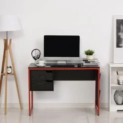HOMCOM Bureau Gaming Bureau Gamer Bureau Informatique 2 Tiroirs 4 Poches Latérales Métal Rouge Panneaux Particules Noir 10 HOMCOM Bureau Gaming Bureau Gamer Bureau Informatique 2 Tiroirs 4 Poches Latérales Métal Rouge Panneaux Particules Noir -France HOMCOM Soldes 2022 27561212 4