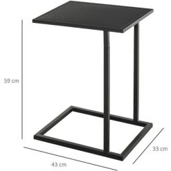 HOMCOM Table Basse Table D'appoint Guéridon Bout De Canapé Intérieur Extérieur Métal époxy Noir 9 HOMCOM Table Basse Table D'appoint Guéridon Bout De Canapé Intérieur Extérieur Métal époxy Noir -France HOMCOM Soldes 2022 27825539 3
