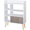 HOMCOM Bibliothèque Scandinave 3 Niches + 2 étagères + Placard Double Porte + Grand Plateau Pieds Effilés Inclinés Bois Massif Panneaux Particules Blanc Gris - Blanc 2 HOMCOM Bibliothèque Scandinave 3 Niches + 2 étagères + Placard Double Porte + Grand Plateau Pieds Effilés Inclinés Bois Massif Panneaux Particules Blanc Gris - Blanc -France HOMCOM Soldes 2022 28091662 1