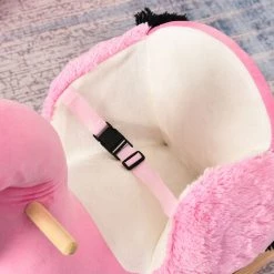 HOMCOM Cheval à Bascule Modèle Flamant Rose Selle Grand Confort Ceinture Peluche Douce Bois Peuplier - Rose 9 HOMCOM Cheval à Bascule Modèle Flamant Rose Selle Grand Confort Ceinture Peluche Douce Bois Peuplier - Rose -France HOMCOM Soldes 2022 28238095 4