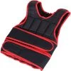 HOMCOM Gilet Lesté Réglable Veste Lestée 20 Kg Max. Poids Amovibles Entrainement Musculation Exercice Boxe Oxford Noir Rouge - Rouge -France HOMCOM Soldes 2022 28830584 1