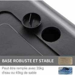 HOMCOM Panier De Basket-Ball Sur Pied Pour Bord De Piscine Poteau Panneau, Base De Lestage Sur Roulettes Hauteur Arceau Réglable 1,1 - 1,3 M Noir Blanc - Noir 11 HOMCOM Panier De Basket-Ball Sur Pied Pour Bord De Piscine Poteau Panneau, Base De Lestage Sur Roulettes Hauteur Arceau Réglable 1,1 - 1,3 M Noir Blanc - Noir -France HOMCOM Soldes 2022 28910115 5