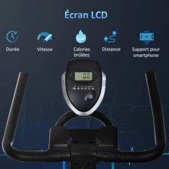 HOMCOM Vélo D'appartement Cardio Vélo Biking écran Multifonction Selle Et Guidon Réglable Noir - Noir 10 HOMCOM Vélo D'appartement Cardio Vélo Biking écran Multifonction Selle Et Guidon Réglable Noir - Noir -France HOMCOM Soldes 2022 28917329 4