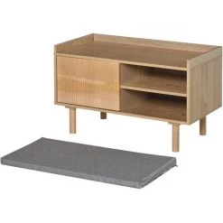 HOMCOM Meuble Chaussures Banc à Chaussures Design Urban Craft Placard + 2 Niches Coussin Gris Fourni Panneaux Particules Pin 11 HOMCOM Meuble Chaussures Banc à Chaussures Design Urban Craft Placard + 2 Niches Coussin Gris Fourni Panneaux Particules Pin -France HOMCOM Soldes 2022 29549318 5