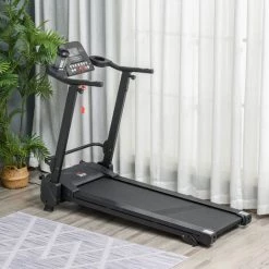 HOMCOM Tapis De Course électrique Pliable 1-14 Km/h 750 W écran LCD 5 Programmes Inclinaison Réglable Noir -France HOMCOM Soldes 2022 29991181 2