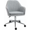 HOMCOM Chaise De Bureau Design Contemporain Dossier Accoudoirs Striés Hauteur Réglable Pivotant 360° Piètement Chromé Lin Gris Clair - Gris 1 HOMCOM Chaise De Bureau Design Contemporain Dossier Accoudoirs Striés Hauteur Réglable Pivotant 360° Piètement Chromé Lin Gris Clair - Gris -France HOMCOM Soldes 2022 30108473 1