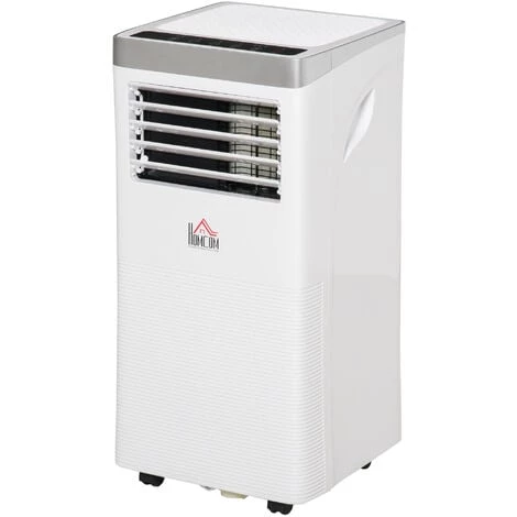 HOMCOM Climatiseur Portable 9.000 BTU/h - Ventilateur, Déshumidificateur - Réfrigérant Naturel R290 - Télécommande - Débit D'air 360 M³/h - Blanc - Blanc 3 HOMCOM Climatiseur Portable 9.000 BTU/h - Ventilateur, Déshumidificateur - Réfrigérant Naturel R290 - Télécommande - Débit D'air 360 M³/h - Blanc - Blanc