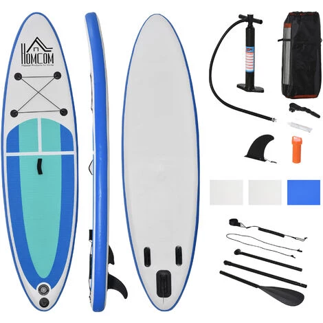 HOMCOM Stand Up Paddle Gonflable Surf Planche De Paddle Pour Adulte Dim. 305L X 75l X 15H Cm Nombreux Accessoires Fournis PVC - Bleu 3 HOMCOM Stand Up Paddle Gonflable Surf Planche De Paddle Pour Adulte Dim. 305L X 75l X 15H Cm Nombreux Accessoires Fournis PVC - Bleu