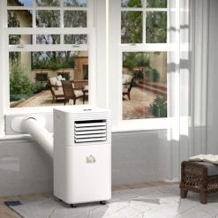 HOMCOM Climatiseur Portable 9.000 BTU/h - Ventilateur, Déshumidificateur - Réfrigérant Naturel R290 - Télécommande - Débit D'air 360 M³/h - Blanc -France HOMCOM Soldes 2022 31135111 5