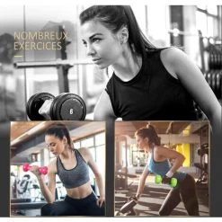 HOMCOM Ensemble D'haltères Courtes Total 10 Kg - Paires De 0,5/1/1,5/2 Kg Avec Malette - Entraînement Musculaire & Haltérophilie - Métal PU Multicolore 10 HOMCOM Ensemble D'haltères Courtes Total 10 Kg - Paires De 0,5/1/1,5/2 Kg Avec Malette - Entraînement Musculaire & Haltérophilie - Métal PU Multicolore -France HOMCOM Soldes 2022 31931657 4