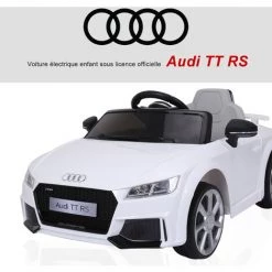 HOMCOM Véhicule électrique Enfant TT RS 12 V 35 W V. Max. 3 Km/h Télécommande Effets Sonores + Lumineux Blanc 10 HOMCOM Véhicule électrique Enfant TT RS 12 V 35 W V. Max. 3 Km/h Télécommande Effets Sonores + Lumineux Blanc -France HOMCOM Soldes 2022 32126903 4