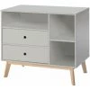 HOMCOM Commode 2 Tiroirs 3 Niches Pour Enfant Dim. 90L X 50,8l X 80,1H Cm MDF Gris Bois Massif Pin - Gris 1 HOMCOM Commode 2 Tiroirs 3 Niches Pour Enfant Dim. 90L X 50,8l X 80,1H Cm MDF Gris Bois Massif Pin - Gris -France HOMCOM Soldes 2022 32296990 1