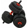 HOMCOM Ensemble D'haltères Courtes Total 25 Kg - Barres Incluses - Entraînement Musculaire & Haltérophilie - Acier HDPE Noir Rouge - Noir 2 HOMCOM Ensemble D'haltères Courtes Total 25 Kg - Barres Incluses - Entraînement Musculaire & Haltérophilie - Acier HDPE Noir Rouge - Noir -France HOMCOM Soldes 2022 33442142 1