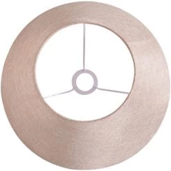 HOMCOM Lampe De Table - Lampe à Poser Style Marin - Ø 40 X 65H Cm - Abat-jour PVC Revêtement Lin Beige - Beige -France HOMCOM Soldes 2022 33442144 5