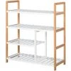 HOMCOM Etagère à Chaussures - étagère De Rangement - Meuble Chaussures 4 Niveaux Bois De Pin étagères à Lattes MDF Blanc 1 HOMCOM Etagère à Chaussures - étagère De Rangement - Meuble Chaussures 4 Niveaux Bois De Pin étagères à Lattes MDF Blanc -France HOMCOM Soldes 2022 33501977 1