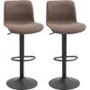 HOMCOM Lot De 2 Tabourets De Bar Vintage Réglable Pivotant Avec Repose-pied PU Marron Surpiqûre Orange - Marron 1 HOMCOM Lot De 2 Tabourets De Bar Vintage Réglable Pivotant Avec Repose-pied PU Marron Surpiqûre Orange - Marron -France HOMCOM Soldes 2022 33748948 1