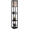HOMCOM Lampadaire étagère Lampe étagère 26L X 26l X 160H Cm 3 étagères 4 Niveaux MDF Noir Motif Nid D'abeille 2 HOMCOM Lampadaire étagère Lampe étagère 26L X 26l X 160H Cm 3 étagères 4 Niveaux MDF Noir Motif Nid D'abeille -France HOMCOM Soldes 2022 34599309 1