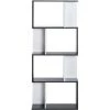HOMCOM Bibliothèque étagère Meuble De Rangement Design Contemporain En S 4 étagères 60L X 24l X 148H Cm Noir Blanc 1 HOMCOM Bibliothèque étagère Meuble De Rangement Design Contemporain En S 4 étagères 60L X 24l X 148H Cm Noir Blanc -France HOMCOM Soldes 2022 35000671 1
