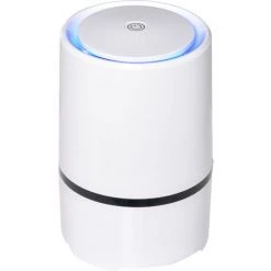 HOMCOM Purificateur D'air Maison Portable Silencieux Avec Filtre HEPA Purifie Jusqu'à 10 M³ Blanc