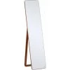 HOMCOM Miroir Sur Pied Et Mural Rectangulaire Dim. 37L X 43l X 156H Cm MDF Aspect Noyer Clair - Marron -France HOMCOM Soldes 2022 36843090 1