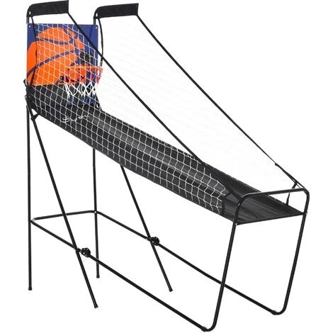 HOMCOM Jeu De Basket Pliable Jeu De Basketball Arcade Compteur électronique 2 Ballons - Noir 3 HOMCOM Jeu De Basket Pliable Jeu De Basketball Arcade Compteur électronique 2 Ballons - Noir