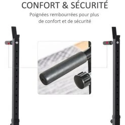 HOMCOM Support Pour Haltères Hauteur Réglable Repose Haltères 77-122 X 73 X 121-171 Cm Rouge Noir 11 HOMCOM Support Pour Haltères Hauteur Réglable Repose Haltères 77-122 X 73 X 121-171 Cm Rouge Noir -France HOMCOM Soldes 2022 36843440 5