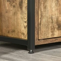 HOMCOM Bibliothèque Style Industriel 3 étagères Placard Porte 2 Tiroirs Panneaux Particules Aspect Vieux Bois Acier Noir - Marron 11 HOMCOM Bibliothèque Style Industriel 3 étagères Placard Porte 2 Tiroirs Panneaux Particules Aspect Vieux Bois Acier Noir - Marron -France HOMCOM Soldes 2022 36988611 5