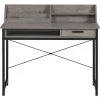 HOMCOM Bureau Secrétaire Style Industriel Dim. 106L X 53l X 95H Cm Tiroir, Compartiment, 3 étagères Châssis Métal Noir Plateau Aspect Bois Gris - Gris 1 HOMCOM Bureau Secrétaire Style Industriel Dim. 106L X 53l X 95H Cm Tiroir, Compartiment, 3 étagères Châssis Métal Noir Plateau Aspect Bois Gris - Gris -France HOMCOM Soldes 2022 37149167 1